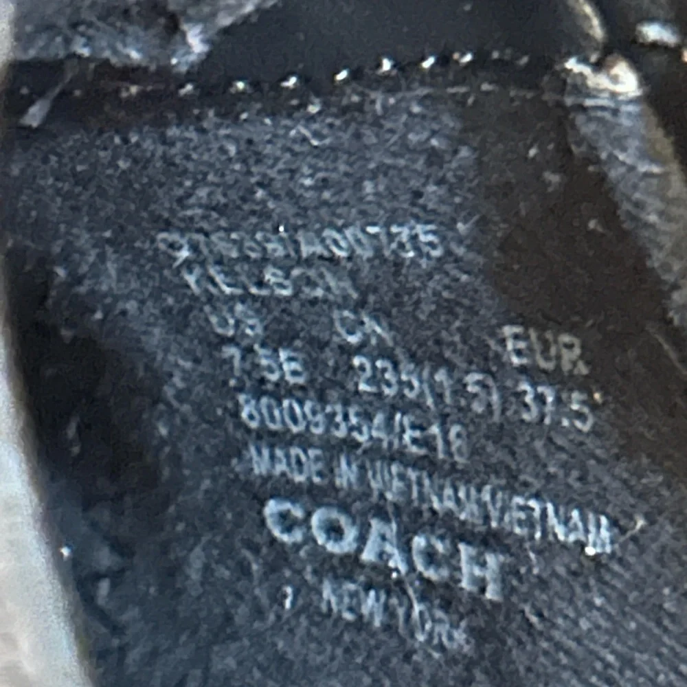 Coach Kelson Signature canvas and suede sneakers in a black and grey colorway